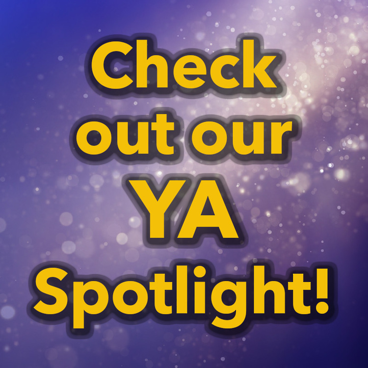 Purple background with words Check out our YA Spotlight