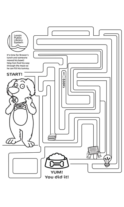 Maze with Browser at the beginning and food at the end