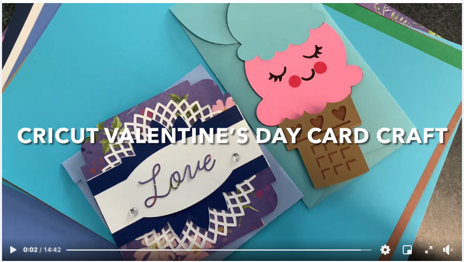 Valentine's Day Card Craft Screenshot of video