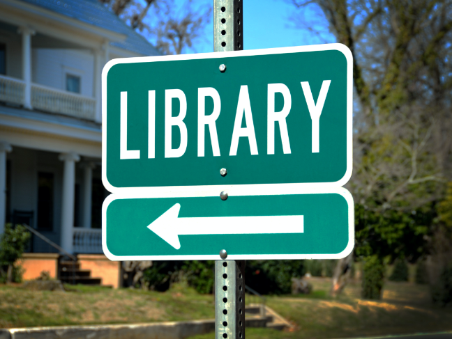 Library Sign