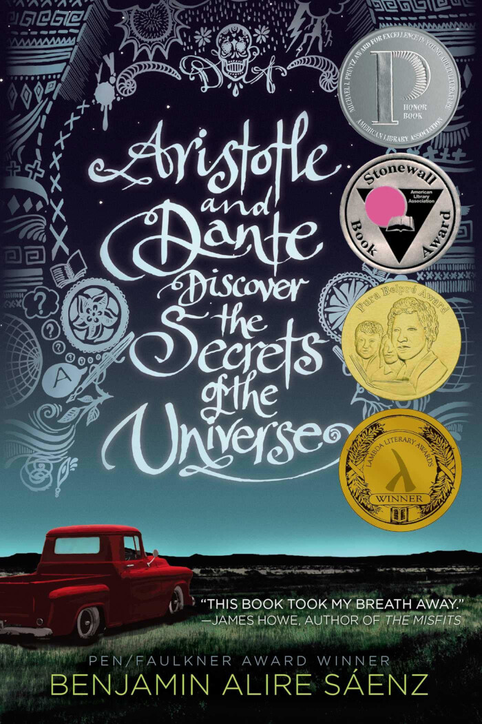 Cover of “Aristotle and Dante Dive into the Waters of the World” by Benjamin Alire Saenz
