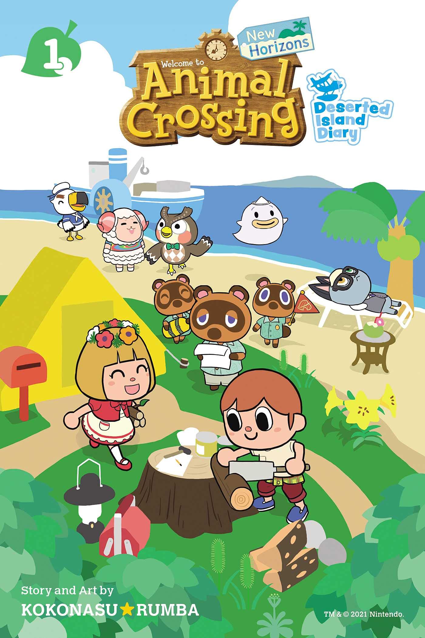 Cover of “Animal Crossing: New Horizons, Vol. 1” by Kokonasu Rumba