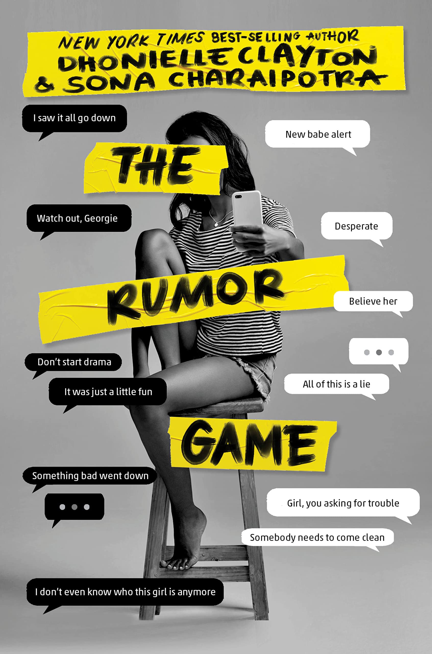 Cover of “The Rumor Game” by Dhonielle Clayton and Sona Charaipotra